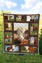Load image into Gallery viewer, cow farm life lovers quilt blanket