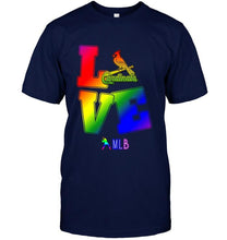 Load image into Gallery viewer, Love St Louis Cardinals lgbt shirt