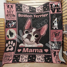 Load image into Gallery viewer, boston terrier mama dog lovers blanket