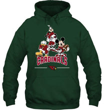 Load image into Gallery viewer, Arizona Cardinals mickey donald goofy fan shirt