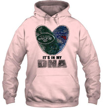 Load image into Gallery viewer, New York Jets and New York Rangers it's my dna love fingerprints shirt