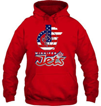 Load image into Gallery viewer, Winnipeg Jets Manitoba 4th July independence day american flag shirt