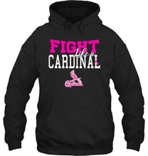 Load image into Gallery viewer, Fight like a Cardinal St Louis Cardinals br east cancer support fan shirt