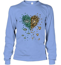 Load image into Gallery viewer, New York Jets and Army Black Knights tiny hearts shaped fan shirt