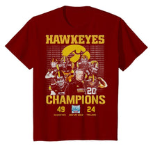 Load image into Gallery viewer, Hawkeyes Champions Holiday Bowl Hawkeyes 49 Trojans 24 shirt by Moteefes store Youth Classic Tee
