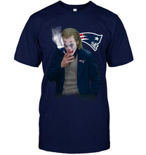 Load image into Gallery viewer, New England Patriots joker joaquin phoenix smoking t shirt