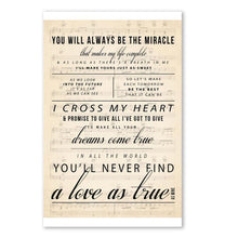 Load image into Gallery viewer, George Strait I Cross My Heart you'll never find a love as true as mine poster