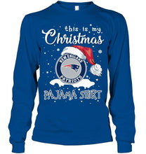 Load image into Gallery viewer, This is my christmas New England Patriots pajama shirt t shirt