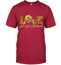 Load image into Gallery viewer, Love St Louis Cardinals glittering T Shirt