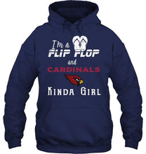 Load image into Gallery viewer, I'm a flip flop and Arizona Cardinals kinda girl shirt