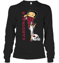 Load image into Gallery viewer, Arizona Cardinals betty boop fan shirt