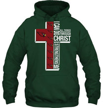 Load image into Gallery viewer, Can do all things through christ strengthens me Arizona Cardinals shirt