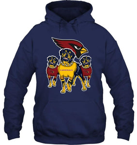 Arizona Cardinals Rottweilers fan hoodie