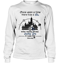 Load image into Gallery viewer, Once upon a time there was girl really loved Winnipeg Jets it was me mickey disney castle shirt