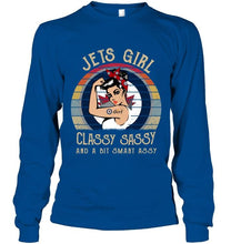 Load image into Gallery viewer, Winnipeg Jets girl classy sasy and a bit smart asy retro shirt