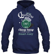 Load image into Gallery viewer, New York Jets Queen classy sasy and a bit smart asy shirt