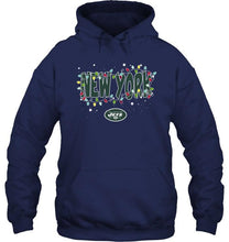 Load image into Gallery viewer, New York Jets christmas fairy lights t shirt