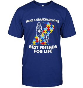 Autism nene & granddaughter best friends for life shirt