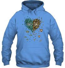 Load image into Gallery viewer, New York Jets and Army Black Knights tiny hearts shaped fan shirt