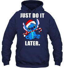Load image into Gallery viewer, Just do it later christmas stitch t shirt