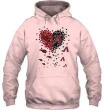 Load image into Gallery viewer, Arizona Cardinals Patriots and Arizona Diamondbacks tiny hearts shaped fan shirt