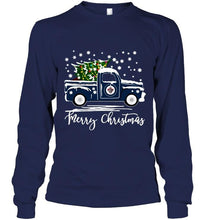 Load image into Gallery viewer, Winnipeg Jets merry christmas christmas tree truck t shirt