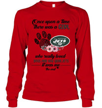 Load image into Gallery viewer, Once upon a time there was a girl loved dog and New York Jets shirt
