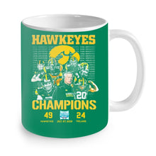 Load image into Gallery viewer, Hawkeyes Champions Holiday Bowl Hawkeyes 49 Trojans 24 shirt by Moteefes store Mug