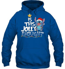 Load image into Gallery viewer, Is this jolly enough Stitch christmas lover shirt
