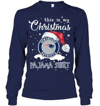 Load image into Gallery viewer, This is my christmas New England Patriots pajama shirt t shirt
