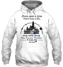 Load image into Gallery viewer, Once upon a time there was girl really loved New England Patriots it was me mickey disney castle shirt