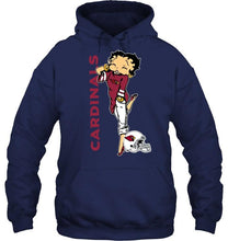 Load image into Gallery viewer, Arizona Cardinals betty boop fan shirt