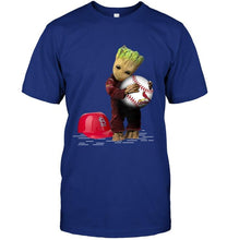 Load image into Gallery viewer, groot loves St Louis Cardinals fan shirt