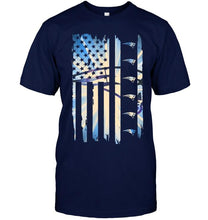 Load image into Gallery viewer, New England Patriots 4th july independence day american flag shirt