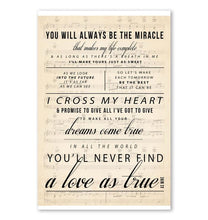 Load image into Gallery viewer, George Strait I Cross My Heart you'll never find a love as true as mine poster