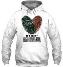 Load image into Gallery viewer, New York Jets and New York Mets it's my dna love fingerprints shirt