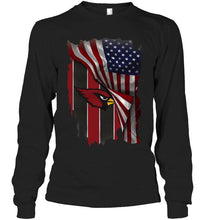 Load image into Gallery viewer, Arizona Cardinals american flag fan hoodie