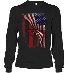 Arizona Cardinals american flag fan hoodie