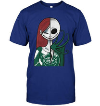 Load image into Gallery viewer, New York Jets Jack Skellington Sally halloween fan simpson shirt