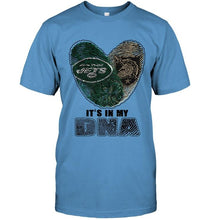 Load image into Gallery viewer, New York Jets and Army Black Knights it's my dna love fingerprints shirt
