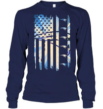 Load image into Gallery viewer, New England Patriots 4th july independence day american flag shirt