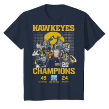 Load image into Gallery viewer, Hawkeyes Champions Holiday Bowl Hawkeyes 49 Trojans 24 shirt by Moteefes store Youth Classic Tee