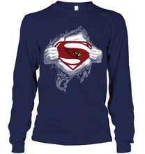 Load image into Gallery viewer, Arizona Cardinals Superman Ripped shirt