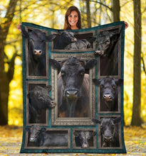 Load image into Gallery viewer, cow famer life quilt blanket