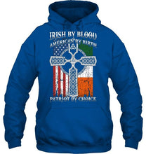 Load image into Gallery viewer, Irish by blood american by birth patriot by choice 2 Black T Shirt