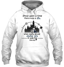 Load image into Gallery viewer, Once upon a time there was girl really loved Winnipeg Jets it was me mickey disney castle shirt