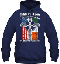 Load image into Gallery viewer, Irish by blood american by birth patriot by choice 2 Black T Shirt