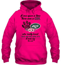 Load image into Gallery viewer, Once upon a time there was a girl loved dog and New York Jets shirt