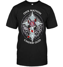 Load image into Gallery viewer, One nation under god St. Louis Cardinals jesus cross