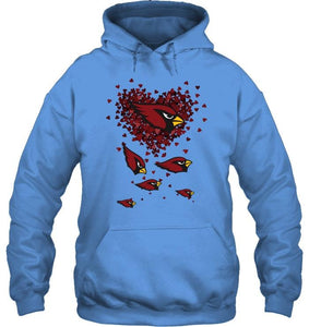 Arizona Cardinals tiny hearts shape shirt